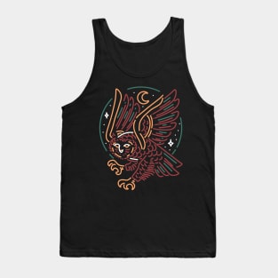 owl line art Tank Top